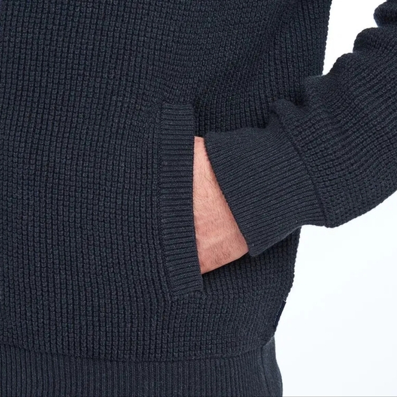 Barbour Adriatic Zip Through Sweater, Navy, XXL - Picture 6 of 16